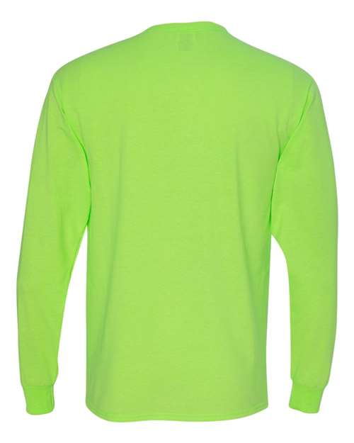 Jerzees 29L Adult DRI-POWER ACTIVE Long-Sleeve T-Shirt #color_NEON GREEN