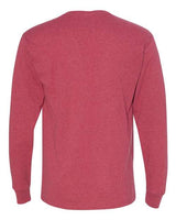Jerzees 29L Adult DRI-POWER ACTIVE Long-Sleeve T-Shirt #color_VINT HTHR RED