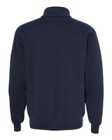 Bayside BA920 Unisex 9.5 oz., 80/20 Quarter-Zip Pullover Sweatshirt #color_NAVY