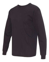 Bayside BA5060 Adult Long-Sleeve T-Shirt #color_BLACK