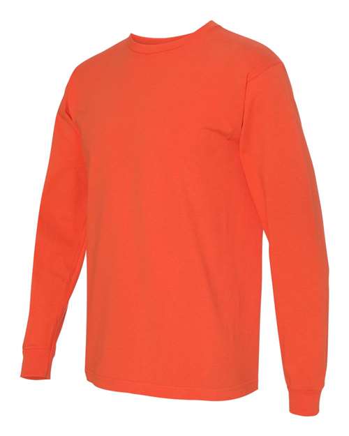 Bayside BA5060 Adult Long-Sleeve T-Shirt #color_BRIGHT ORANGE