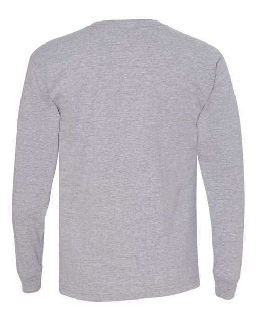 Bayside BA5060 Adult Long-Sleeve T-Shirt #color_DARK ASH