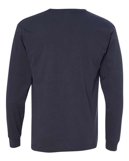 Bayside BA5060 Adult Long-Sleeve T-Shirt #color_LIGHT NAVY