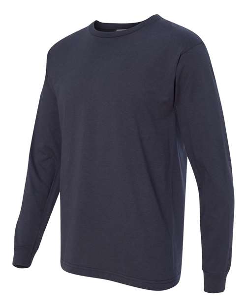 Bayside BA5060 Adult Long-Sleeve T-Shirt #color_LIGHT NAVY