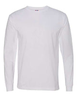 Bayside BA5060 Adult Long-Sleeve T-Shirt #color_WHITE