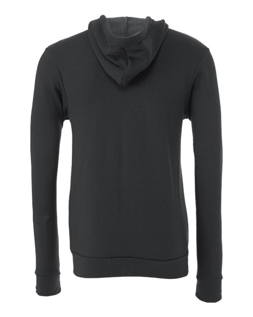 Bella + Canvas 3739 Unisex Poly-Cotton Fleece Full-Zip Hooded Sweatshirt #color_DARK GREY