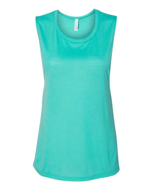 Bella + Canvas B8803 Ladies' Flowy Scoop Muscle Tank #color_TEAL