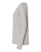 Bella + Canvas 8855 Ladies' Flowy Long-Sleeve V-Neck #color_ATHLETIC HEATHER