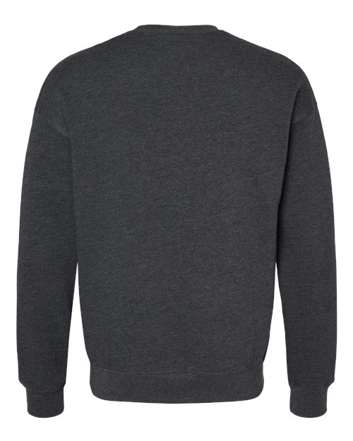 Bella + Canvas 3945 Unisex Drop Shoulder Fleece #color_DARK GRY HEATHER