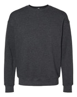 Bella + Canvas 3945 Unisex Drop Shoulder Fleece #color_DARK GRY HEATHER