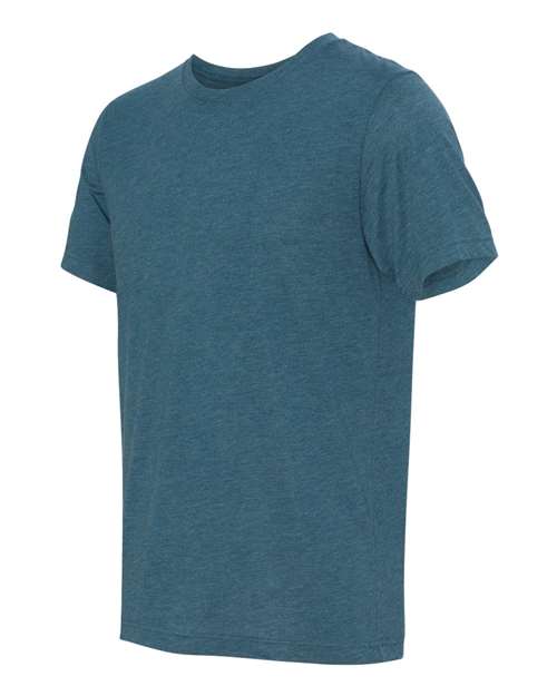 Bella + Canvas 3413C Unisex Triblend T-Shirt #color_STEEL BLU TRBLND