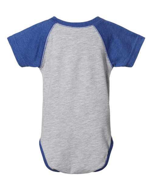 Rabbit Skins RS4430 Infant Baseball Bodysuit #color_VN HTHR/ VN ROY