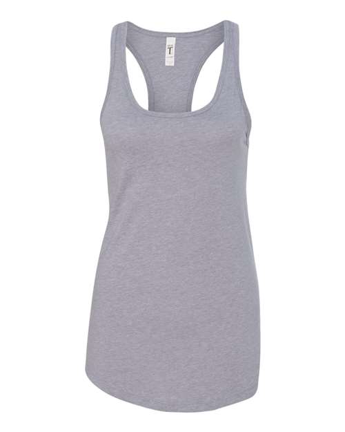 Next Level N1533 Ladies' Ideal Racerback Tank #color_HEATHER GRAY