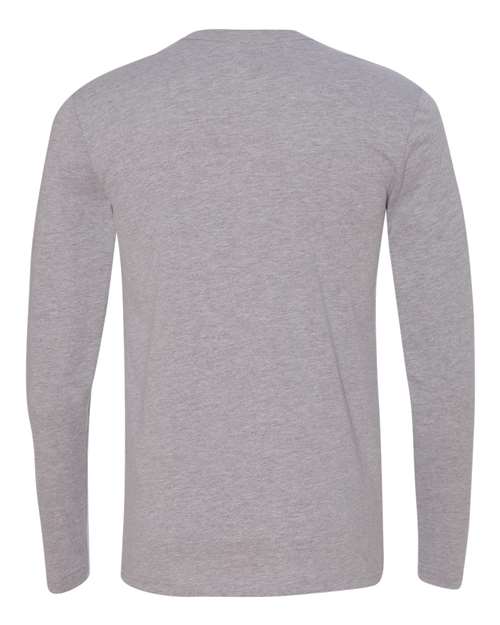 Next Level N3601 Men's Cotton Long-Sleeve Crew #color_HEATHER GRAY
