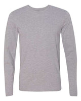 Next Level N3601 Men's Cotton Long-Sleeve Crew #color_HEATHER GRAY