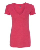 Next Level 6740 Ladies' Triblend Deep V #color_VINTAGE SH PINK