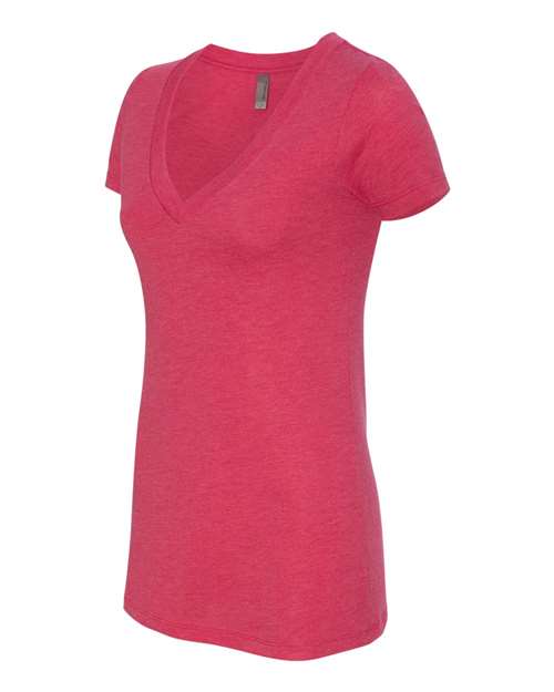 Next Level 6740 Ladies' Triblend Deep V #color_VINTAGE SH PINK