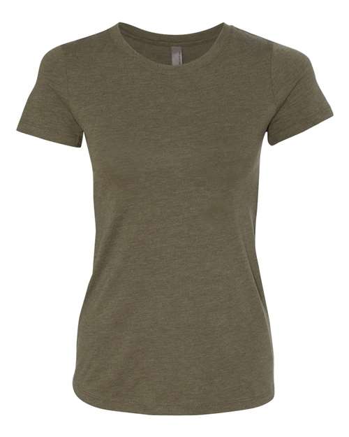 Next Level 6710 Ladies' Triblend Crew #color_MILITARY GREEN
