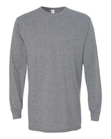 Gildan G540 Adult Heavy Cotton Long-Sleeve T-Shirt #color_GRAPHITE HEATHER