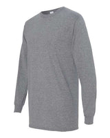 Gildan G540 Adult Heavy Cotton Long-Sleeve T-Shirt #color_GRAPHITE HEATHER