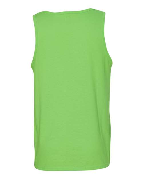 Gildan G520 Adult Heavy Cotton Tank #color_NEON GREEN