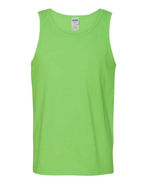 Gildan G520 Adult Heavy Cotton Tank #color_NEON GREEN