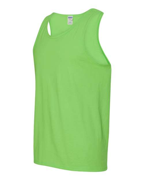 Gildan G520 Adult Heavy Cotton Tank #color_NEON GREEN