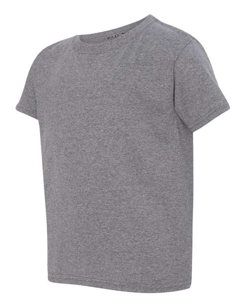 Gildan G800B Youth 50/50 T-Shirt #color_GRAPHITE HEATHER