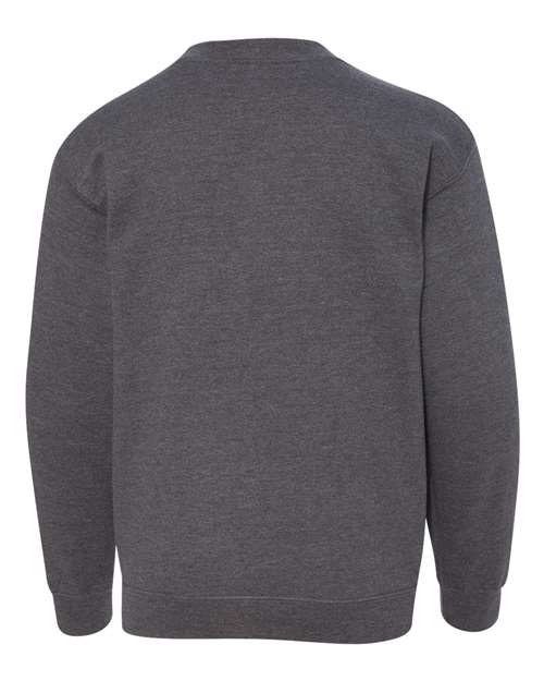 Gildan G180B Youth Heavy Blend 50/50 Fleece Crew #color_DARK HEATHER