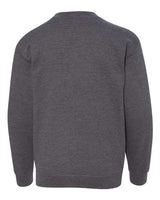 Gildan G180B Youth Heavy Blend 50/50 Fleece Crew #color_DARK HEATHER