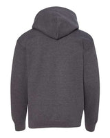 Gildan G185B Youth Heavy Blend 50/50 Hooded Sweatshirt #color_DARK HEATHER