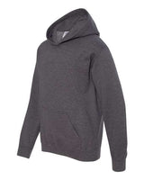 Gildan G185B Youth Heavy Blend 50/50 Hooded Sweatshirt #color_DARK HEATHER