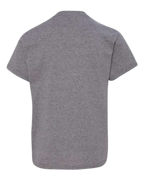 Gildan G500B Youth Heavy Cotton T-Shirt #color_GRAPHITE HEATHER