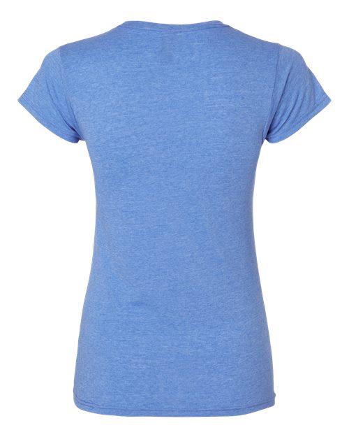 Gildan G640L Ladies' Softstyle 4.5 oz Fitted T-Shirt #color_HEATHER ROYAL