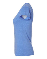 Gildan G640L Ladies' Softstyle 4.5 oz Fitted T-Shirt #color_HEATHER ROYAL