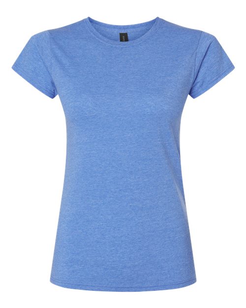 Gildan G640L Ladies' Softstyle 4.5 oz Fitted T-Shirt #color_HEATHER ROYAL