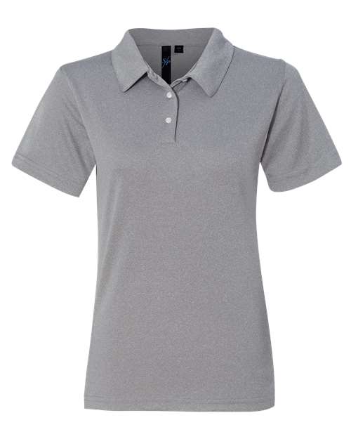Sierra Pacific 5469 Women's Moisture Free Mesh Polo #color_Heathered Grey