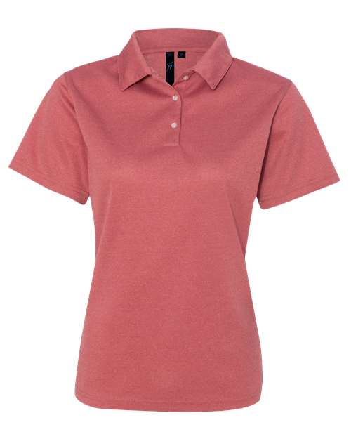 Sierra Pacific 5469 Women's Moisture Free Mesh Polo #color_Heathered Red