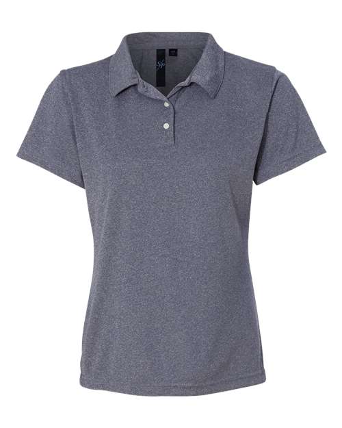 Sierra Pacific 5469 Women's Moisture Free Mesh Polo #color_Heathered Navy
