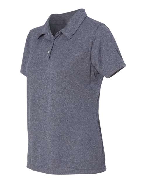 Sierra Pacific 5469 Women's Moisture Free Mesh Polo #color_Heathered Navy