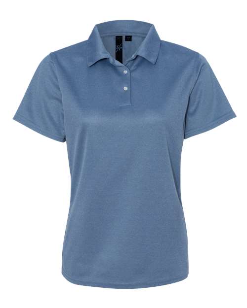 Sierra Pacific 5469 Women's Moisture Free Mesh Polo #color_Heathered Blue