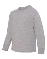 Jerzees 29BL Youth DRI-POWER ACTIVE Long-Sleeve T-Shirt #color_ATHLETIC HEATHER
