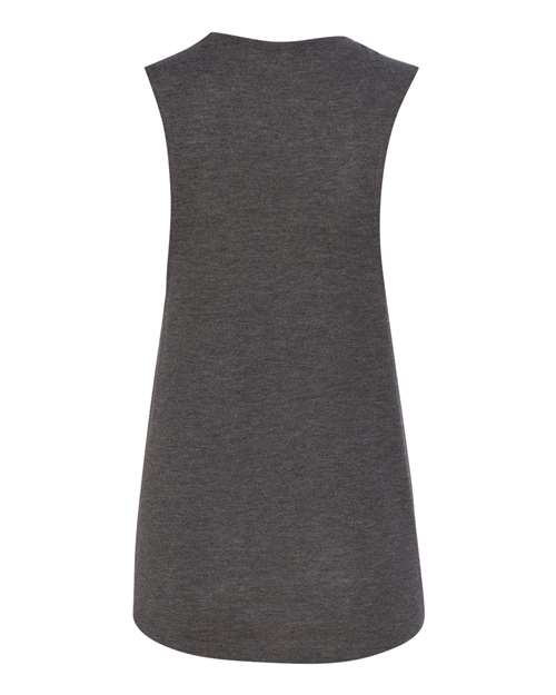 Bella + Canvas B8803 Ladies' Flowy Scoop Muscle Tank #color_DARK GRY HEATHER