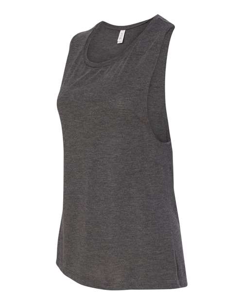 Bella + Canvas B8803 Ladies' Flowy Scoop Muscle Tank #color_DARK GRY HEATHER
