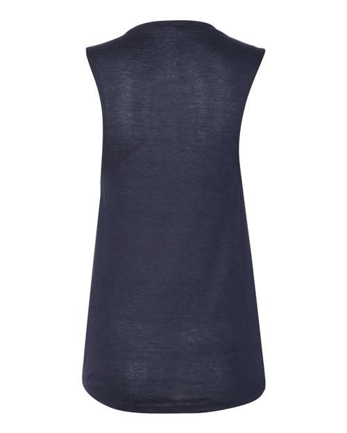 Bella + Canvas B8803 Ladies' Flowy Scoop Muscle Tank #color_MIDNIGHT