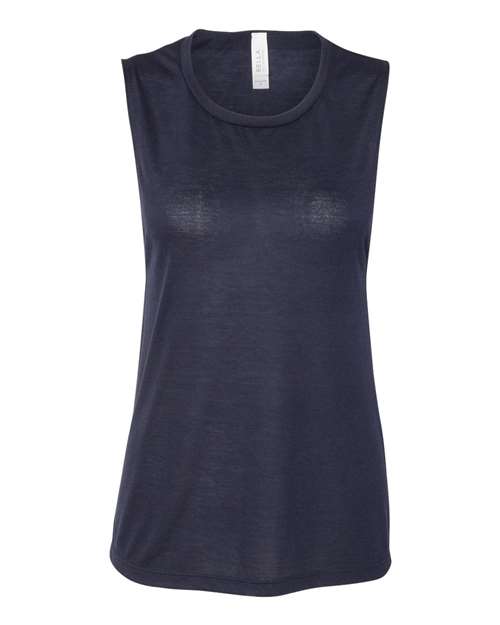 Bella + Canvas B8803 Ladies' Flowy Scoop Muscle Tank #color_MIDNIGHT