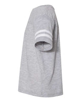 Rabbit Skins 3037 Toddler Football T-Shirt #color_VN HTHR/ BLD WHT