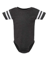 Rabbit Skins 4437 Infant Football Bodysuit #color_VN SMOKE/ BD WHT