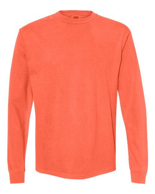 Comfort Colors C6014 Adult Heavyweight Long-Sleeve T-Shirt #color_NEON RED ORANGE