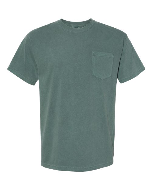 Comfort Colors 6030CC Adult Heavyweight Pocket T-Shirt #color_BLUE SPRUCE